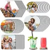 Sublimation Blanks Coaster DIY Car Cup Holder Blank Cup Pad Mat for Gifts Crafts Printable Heat Press Products sxaug08