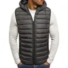 Herenvesten mannen winterjas casual mode ritssluiting met capuchon jas plus maat lichtgewicht vest voor kleding phin22