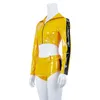 Kom Cosplay Anak Laki-laki Beatrix Kill Bill The Bride pu Jaket Kung Fu per Wanita Kom Karnaval Halloween Mardi Gras T220808164J