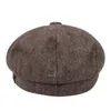 Berets Ankunft Sommer Leinen Sboy Hut männer Klassische Retro Baskenmütze Outdoor Casual Achteckige Maler CapBerets Wend22