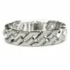 Mode lyxkedjor m￤n armband designer smycken party guld silver kubansk l￤nk miami hip hop halsband is ut juvelery266g