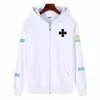 Herren Hoodies Sweatshirts Anime Hoodie Fire Force Cosplay Reißverschluss Pullover Tops Lange Ärmel Lässig Lose Unisex Winter