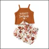 Roupas conjuntos de garotas garotas roupas infantis de crian￧a letra topsandflower shorts de estampa floral 2pcs/set ver￣o fa mxhome dhdyw