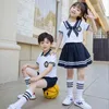 Ensembles de vêtements Les élèves du primaire portent l'uniforme de la maternelle Sailor Boys Girls JK Uniforms SetsClothing