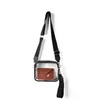 Bag, women's bag, Korean version, new PVC Single Shoulder Messenger versatile, niche ins small square fashion transparent jelly