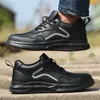 Mannen Werk Veiligheidsschoenen Stalen Teen Hoofd Punctie-Proof Anti-Stabbing Wearable Ademende Licht Zachte Sneakers Laarzen Buiten Antislip