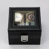 Uhrenboxen Hüllen 2/3/6 Gürtel Leder/Kohlefaser Luxusbox Schmuck Aufbewahrung Organizer für Ringe Armband Display Halter CaseWatch