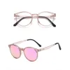 Fashion Sunglasses Frames Magnet Women Eyeglasses Full Rim Metal Optical Frame Prescription Spectacle Myopia Vintage Eye Glasses Round Purpl