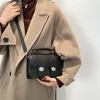 Evening Bags Shoulder Bag Women Crossbody For Handbag Fashion Casual All-match PU Leather Retro Stone Pattern Mini Luxury