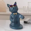 Home Decoration Accessory,Figurine Miniature,French Bulldog Sculpture,Wine Rack,Table Decor,Modern,Living Room,Decorative Statue 220406