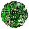 50sts grön fluorescerande bländande personlighetstrend klistermärke monster jägare klistermärken graffiti barn leksak skateboard bil motorcykel cykel klistermärke dekaler