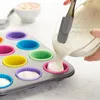 Stampi da forno 20 pz/set riutilizzabile stampo in silicone per cupcake a forma rotonda muffin cake cup cucina cottura bakeware fai da te strumenti di decorazionecottura