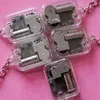 Keychains Mini Music Box Key Chains DIY Play Set 18 Tones Mechanical Metal Boxes Rings With Screws Home Decor