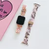 Luxury Tortoise Shell Butterfly Resin Band Strap Bracelet for Apple Watch Series 7 6 5 4 3 2 SE