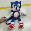 45cm Hedgehog Plush Backpack Toys Soft Bichos de pelúcia Ação de boneca Figura Sacos escolares para crianças Toys Presentes de Natal