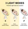 3 Color Makeup Mirror With Led Light Touch Screen 10X Magnifying s Flexible Cosmetic Miroir 220509