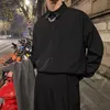 Camicie da uomo sexy in raso di lusso di moda giapponese Camicie da uomo a maniche lunghe di alta qualità con bottoni Camicetta formale allentata 220401