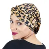 A nova cabeça de turbante trançada à mão, a cabeça da boêmia envolve mulheres muçulmanas hijab interno escaldamento de chapéu de cabelo chimióia acessórios de cabelo casual
