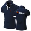남성용 폴로 세계 태권도 연맹 2022 남성 여름 패션 셔츠 짧은 슬리브 라펠 라펠 고품질 통기성 인쇄 상단