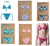 2022 Sous-vêtements de mode Maillot de bain Designers Bikini Femmes Soutiens-gorge Ensembles Maillots de bain Maillot de bain Sexy Été Bikinis Femme Vêtements Rouge Bleu Abricot Multicolore En Gros