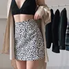 Color Leopard Print Temperament a Short Skirt Womens Spring Korean Slim Joker High Waist Hip 220701