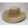 Berets American West Cowboy Hat Suede Outdoor Sun Men's Riding Jazz Big Wide Brim Party Panama Cap Cap Dress Hatberets Wend22