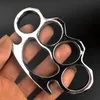 Vacker färg Metall Knuckle Duster Fyra Finger Tiger Fist Spänne Utomhus Camping Säkerhet Försvarsficka EDC Tool