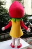 Mascot boneca traje linda morango mascote traje traje festa vestido vestido roupas carnaval halloween páscoa festival adultos