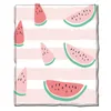 Blankets Watermelon Flannel Blanket Super Soft Throw Warm Cozy Sofa Couch Bed Bedspread Air Travel Rug Office NapBlankets