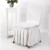 Newst Weding Season Milk Silk Chair Cover Solid Color Stol Stretch Hotel Wedding Covers