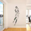 Decalques de parede adesivos jogadores de basquete decoração de casa esporte de estrela de vinil para crianças retrato de avião 220607
