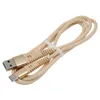 Cabo de nylon Tipo C Cabos de carregamento rápido Cabos USB Tipo C Cabo de cabo de dados para Samsung Huawei Xiaomi MicroSb Wire 1m