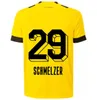 22 23 Haller Futbol Formaları Reus Dortmund Neongelb Bellingham Hummels Brandt Erkek Çocuk Kiti Maillot De Foot 2022 2023 Üstler Futbol Gömlek