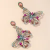 Boucles d'oreilles lustre de luxe, bijoux de styliste, papillon creux en strass, boucles d'oreilles pendantes pour femmes, cadeau de fête de mariage 5393572