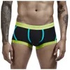 Mutande Patchwork Mutandine Intimo Uomo Pantaloncini boxer morbidi sexy Lettera stampata Boxer da uomo Boxer Underware