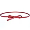 Belts Fashion Leather Thin Belt Waistband For Women Trendy Knotted Bow Waist Dress Clothes Sweater Coat Suit Decorative