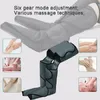 Masseur de jambes à compression d'air électrique Thérapie chauffée du pied du mollet Favorise le contrôleur de la circulation sanguine Relaxation musculaire Soulagement de la douleur