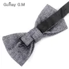 Arrival Wool Bow Ties For Men Casual Groom Bowties High Quality Solid Color Adjustable Winter Bowtie Wedding