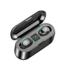 TWS F9 беспроводные наушники Bluetooth-совместимые спортивные наушники сенсорные мини-наушники стерео бас-гарнитура с зарядкой 2000 мАч