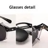 Sonnenbrille Herren und Womens Clip Sonnenbrillen, polarisierte Gläser, Johnny Depp, Luxusmarke, Retro-Lemtosh, Acetat-Basis, hohe Qualität