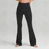 Vestiti da yoga Grooves estate donna pantaloni svasati a vita alta attillati pancia mostra figura sport yoga pantaloni a nove punte
