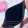 Women's Slim Card Card حامل Wallet Pouch Classic Black عالية الجودة من الجلد الحقيقي Mini Red Love Credit Card New Fashion Bank Case C273K