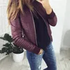 Gaoke Autumn Winter Leisure Fashion Women Jacket Oneck dragkedja Stitching quiltad bomberjacka Nya kvinnor rockar kort 201019