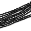 4mm petites Mini perles noires bricolage avec trou rond Agate perles en vrac pour Bracelet à bricoler soi-même collier fabrication de bijoux perle