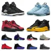 Chaussures de basket-ball pour hommes Jumpman 5s Bluebird Oreo 12s Flu Game Twist Stone Blue 5 12 ALTERNATE GRAPE Baskets Sports de plein air Baskets