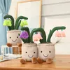 Cm Kawaii plantes en pot en peluche doux rempli Anime Simulation Cactus Bluebell fleur décor à la maison pour amis cadeaux J220704