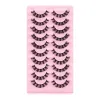 10 пар накладных ресниц Россия D Plus Curl Volume Lashes in Bulk Многоразовые пушистые накладные ресницы