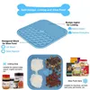 Dog Lick Mat for Pet Food Feeder Large Size Silicone Pad Peanut Butter Cheese Pet IQ Treat Licking Mats Slow Feeders Dispensing Treater with Extra Spatula