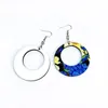 DHL DIY Sublimation Blanks Earrings Designer Earrings Party Gifts DIY Valentines Day Gifts For Women 14 Style P0826