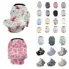 Blomma barnstilar matar omvårdnadstäcke nyfödda småbarn ammande integritetshalsduk täcke sjal bilstol barnvagn canopy verktyg